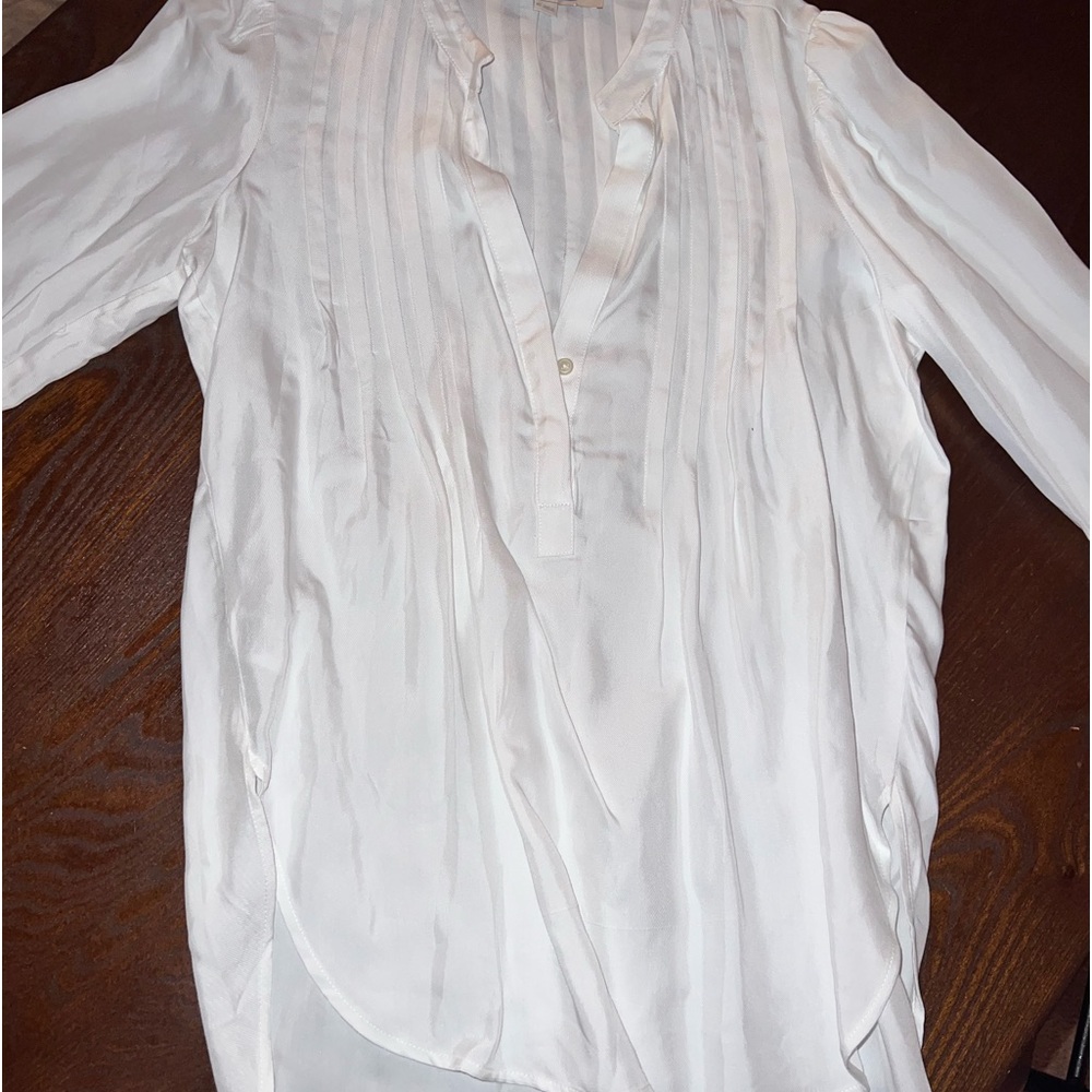 LOFT women’s white flowy shirt size xs (oversized)